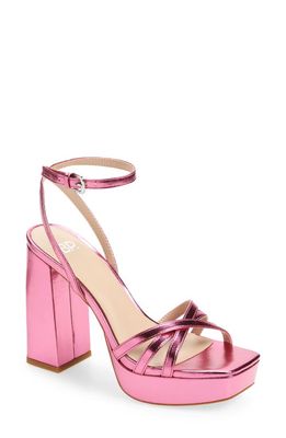 BP. Tavey Ankle Strap Sandal in Pink Yarrow