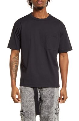 BP. Unisex Cotton Pocket T-Shirt in Black