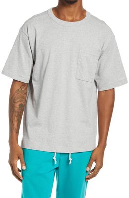 BP. Unisex Cotton Pocket T-Shirt in Grey Heather