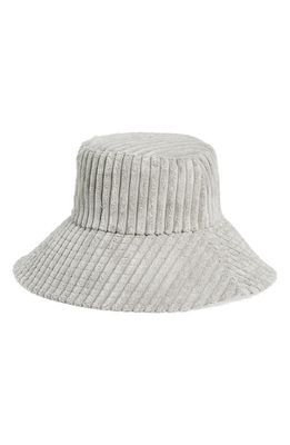 BP. Wide Corduroy Bucket Hat in Grey