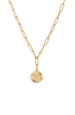 Bracha Initial Medallion Y-Necklace in Gold - C