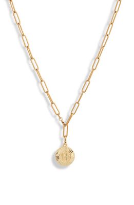 Bracha Initial Medallion Y-Necklace in Gold - H