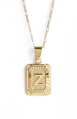 Bracha Initial Pendant Necklace in Gold-Z