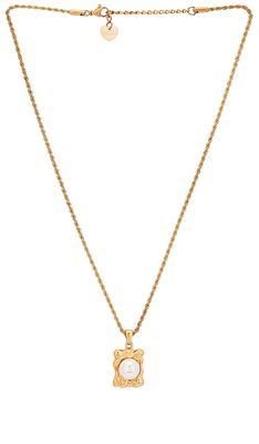 BRACHA Marbella Necklace in Metallic Gold.