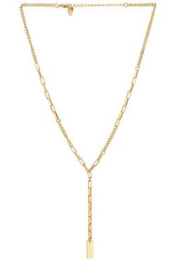 BRACHA Valeri Necklace in Metallic Gold.
