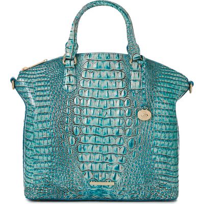 Brahmin 'Melbourne - Large Duxbury' Satchel in Mineral Blue 