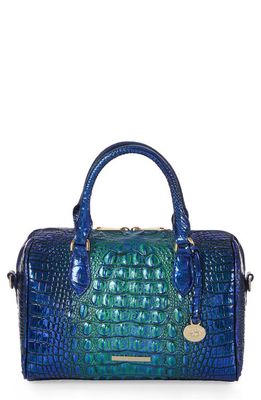 Brahmin Stacy Embossed Leather Satchel in Royalty Ombre Melbourne