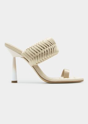 Braided Toe-Ring Slide Sandals