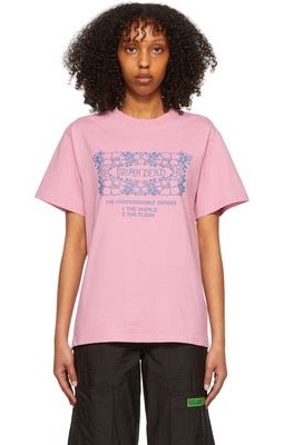 Brain Dead Pink Cotton T-Shirt