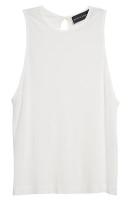 Brandon Maxwell Relaxed Fit Tank in White