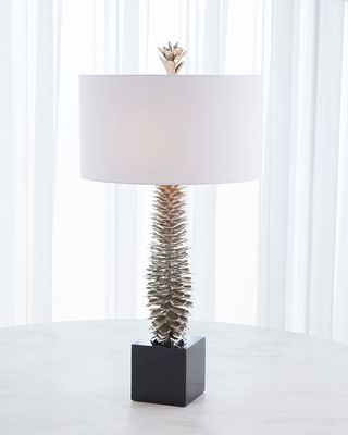 Brass Pinecone Table Lamp