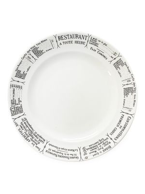 Brasserie 10.5" Plates 4-Piece Set - White