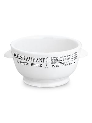 Brasserie 4-Piece Onion Soup Bowl Set - White - White