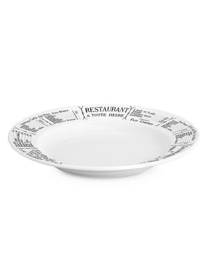 Brasserie 4-Piece Soup Plate Set - White - White