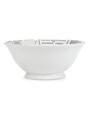 Brasserie Footed Salad Bowl - White
