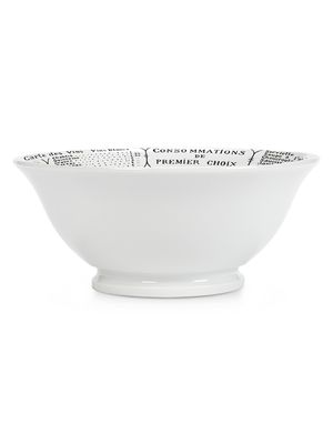 Brasserie Footed Serving Bowl - White
