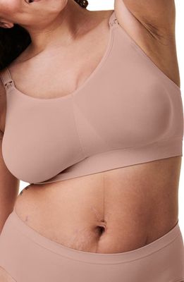 Bravado Designs Body Silk Seamless Recycled Nylon Blend Wireless Maternity/Nursing Bra in Cameo