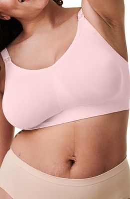 Bravado Designs Body Silk Seamless Recycled Nylon Blend Wireless Maternity/Nursing Bra in Chalk Pink