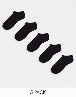 Brave Soul Bonnie 5-pack socks in black