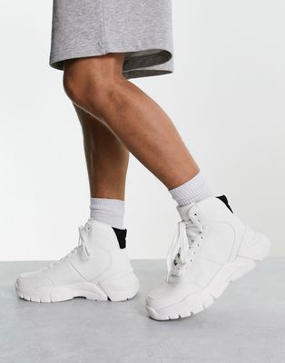 Brave Soul hybrid chunky sole sneakers in white