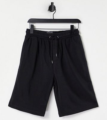 Brave Soul Tall jersey shorts in black