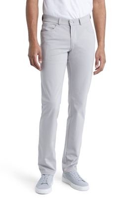 Brax Chuck Hi Flex Five-Pocket Slim Fit Performance Pants in Silver