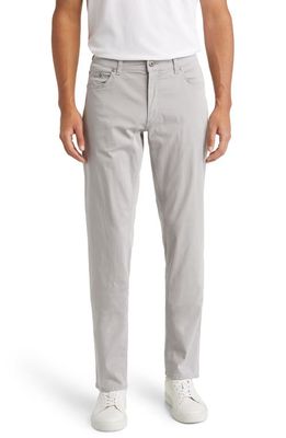 Brax Cooper Fancy Stretch Cotton Twill Pants in Silver
