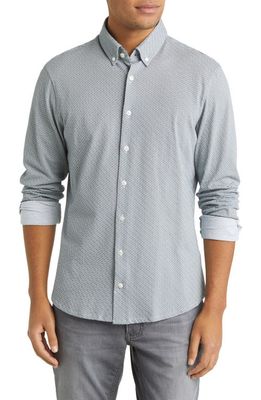 Brax Daniel Hi Flex Modern Fit Button-Down Shirt in White