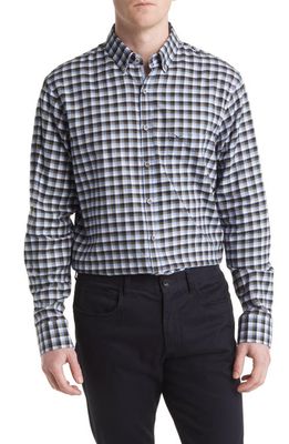 Brax Daniel Modern Fit Plaid Cotton Flannel Button-Down Shirt in Olive