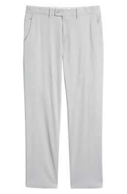 Brax Evans Regular Fit Flat Front Chino Pants in Silver