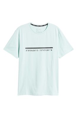 Brax Lex Jersey Graphic Tee in Crushed Mint