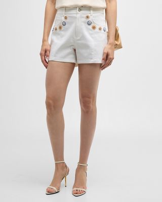 Brea Ditsy Dots Denim Shorts