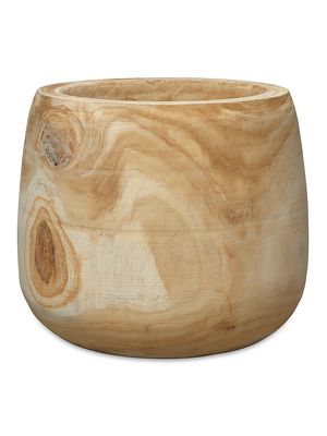 Brea Wooden Vase - Natural Wood - Natural Wood