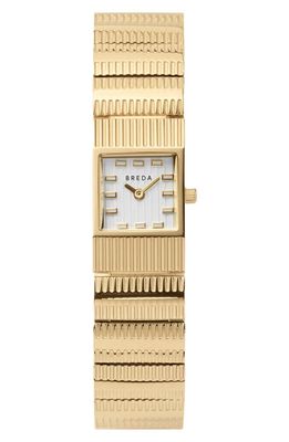 BREDA Groove Square Bracelet Watch, 16mm in Gold 