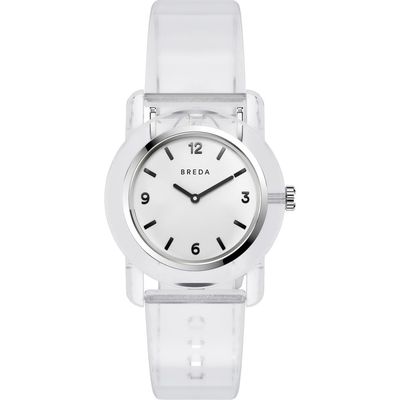 BREDA Play Recycled Plastic Watch, 35mm in Crystal 