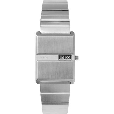 BREDA Pulse Bracelet Watch, 26mm in Silver 