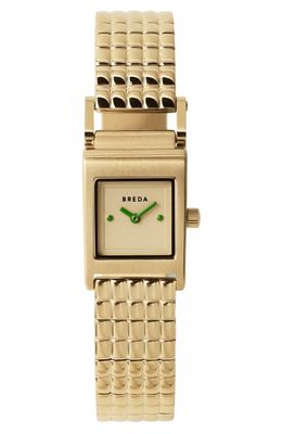 BREDA Revel Bracelet Watch, 18mm in 18K Gold-Plated 