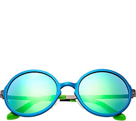 Breed Corvus Blue Aluminium Sunglasses w/ Polar ized Lenses