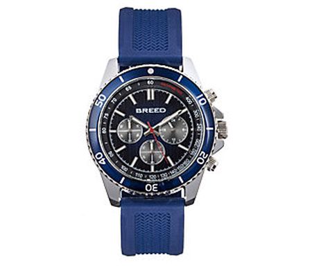 Breed Men's Tempo Chronograph Navy Strap Watch