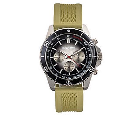 Breed Tempo Men's Chronograph Olive Strap Watch