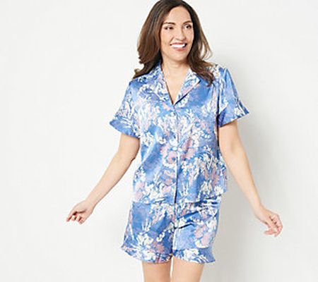 Breezies Button Front Top and Short Sleep Set