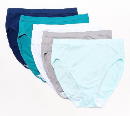 Breezies Comfort First Cotton Set of 5Hi Cut Panties