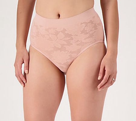 Breezies Set of 3 Lace Effects Seamless Full- Brief Panties