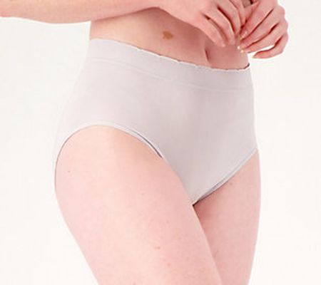 Breezies Set of 3 Seamless Briefs with Scallop Trim