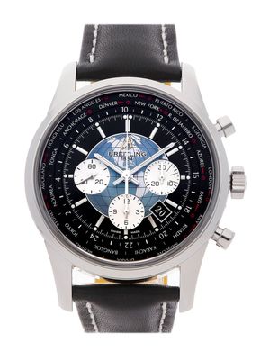 Breitling 2021 pre-owned Transocean Unitime 46mm - BLACK
