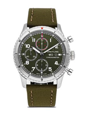 Breitling pre-owned Aviator 8 Chronograph Curtiss Warhawk 43mm - Green