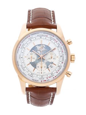 Breitling pre-owned Transocean Chronograph Unitime 46mm - WHITE
