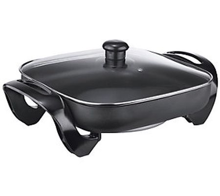 Brentwood 12-in Nonstick Electric Skillet with Glass Lid