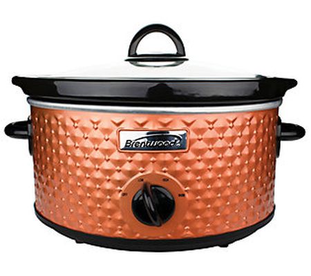 Brentwood 3.5-Quart Diamond-Pattern Slow Cooker