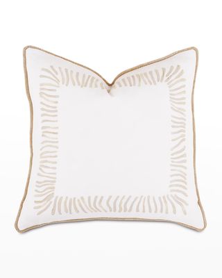 Brentwood Hand-Painted Decorative Pillow - 18"